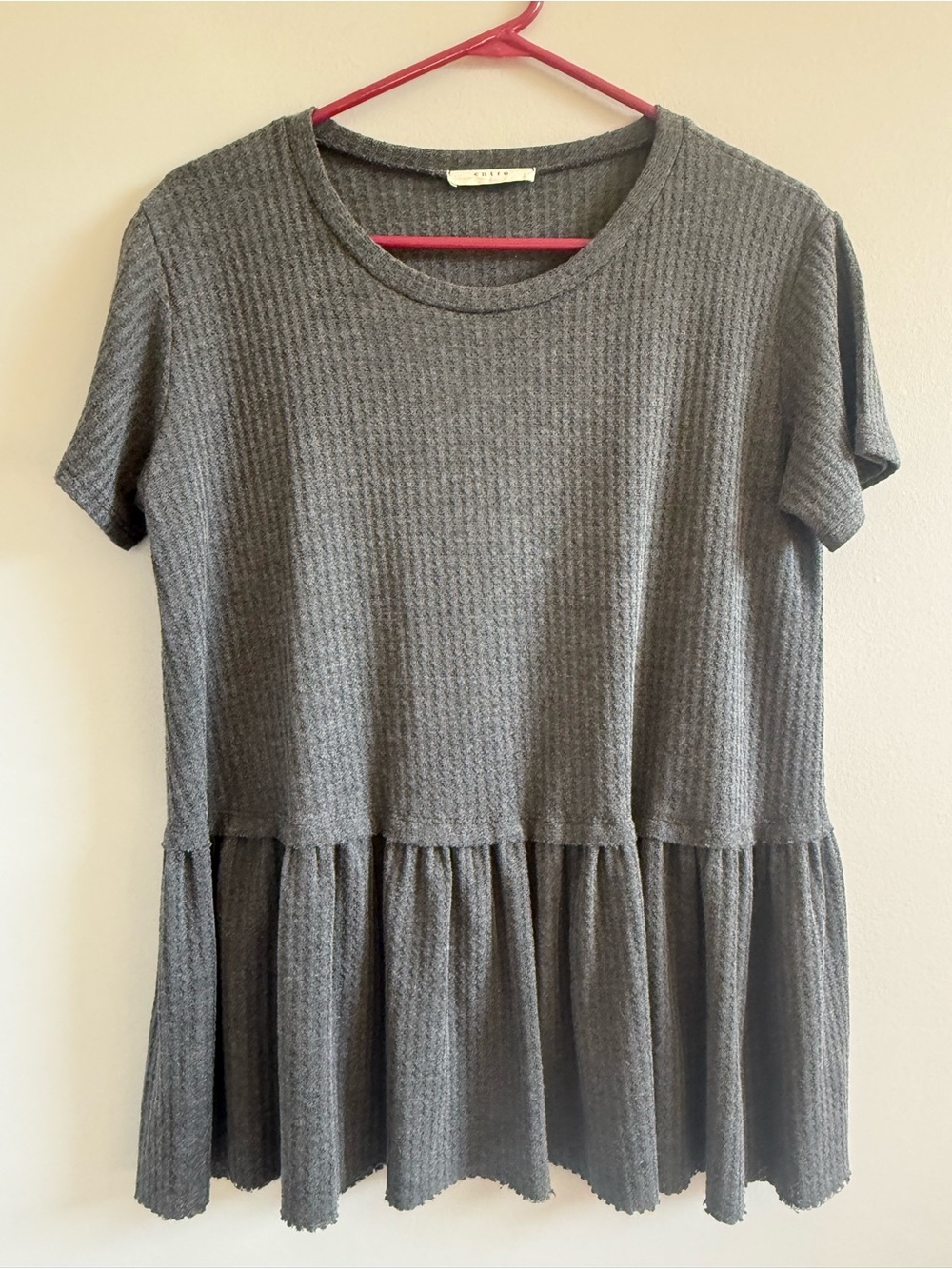 Entro top, Medium, charcoal gray, VGUC